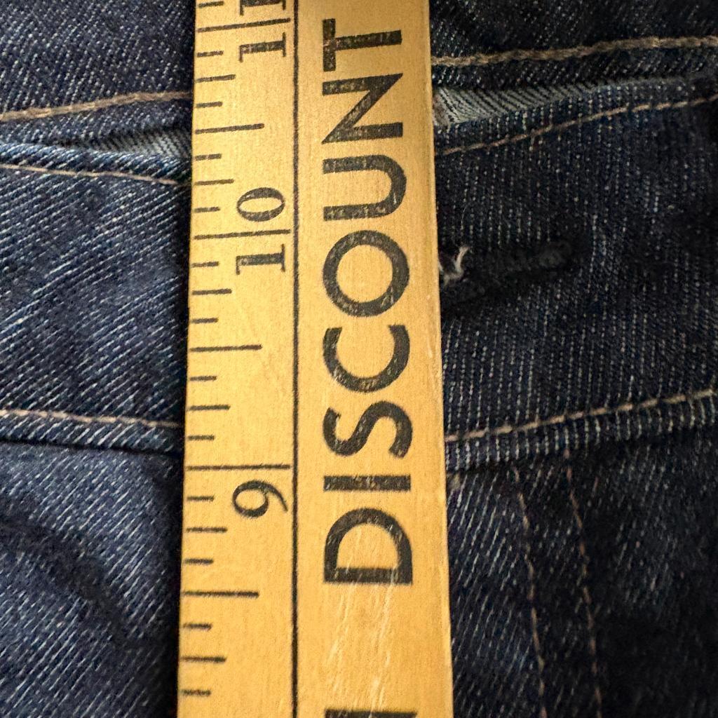 Uniqlo Jeans Womens 29 Dark Wash Blue Denim Straight Leg Stretch Pants