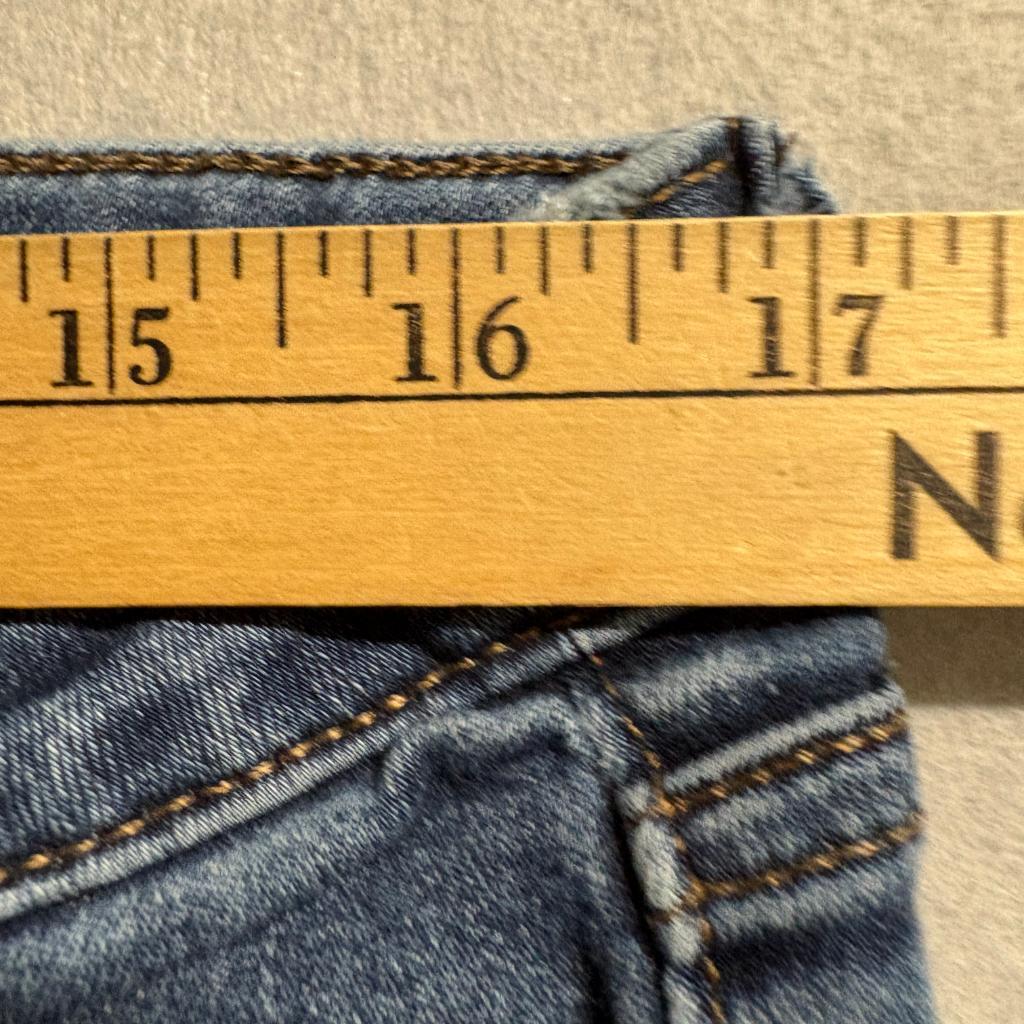 Nine West Skinny Jeans Womens 16P Blue Denim Stretch Crop Petite
