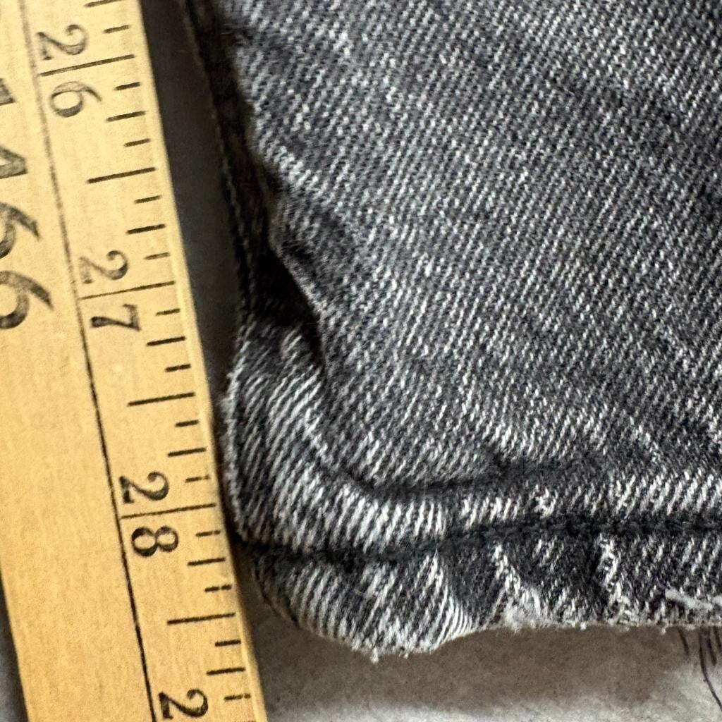 American Eagle Real Good Wide Leg Jeans Womens Size 8 Long Gray Denim Stretch