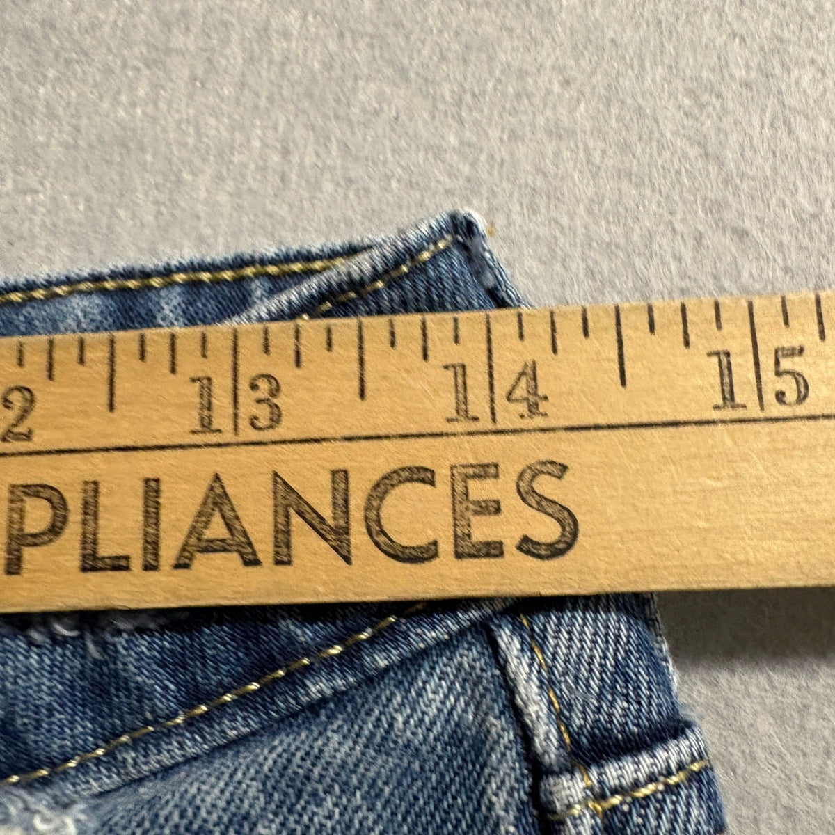 Free Assembly Womens Jeans Size 4 Blue Super High Rise Straight Raw Hem