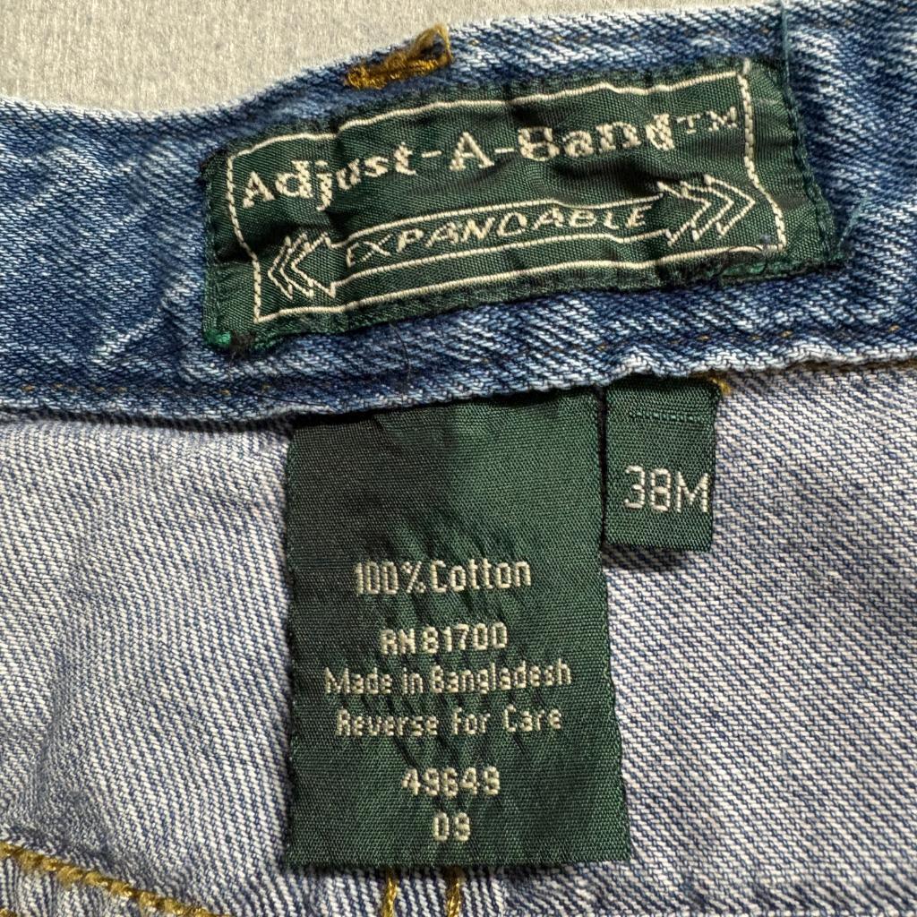 Scandia Woods Adjust-A-Band Jeans Mens 38M Blue Denim Expandable Waist Cotton