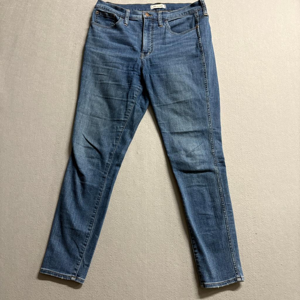 Madewell 10 High Rise Skinny Jeans Womens Size 29 Blue Denim Stretch