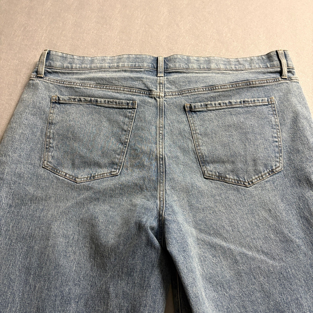 Terra & Sky Womens Wide Leg Ankle Jeans Sz 22W Blue Raw Hem High Rise Stretch - Photo 12