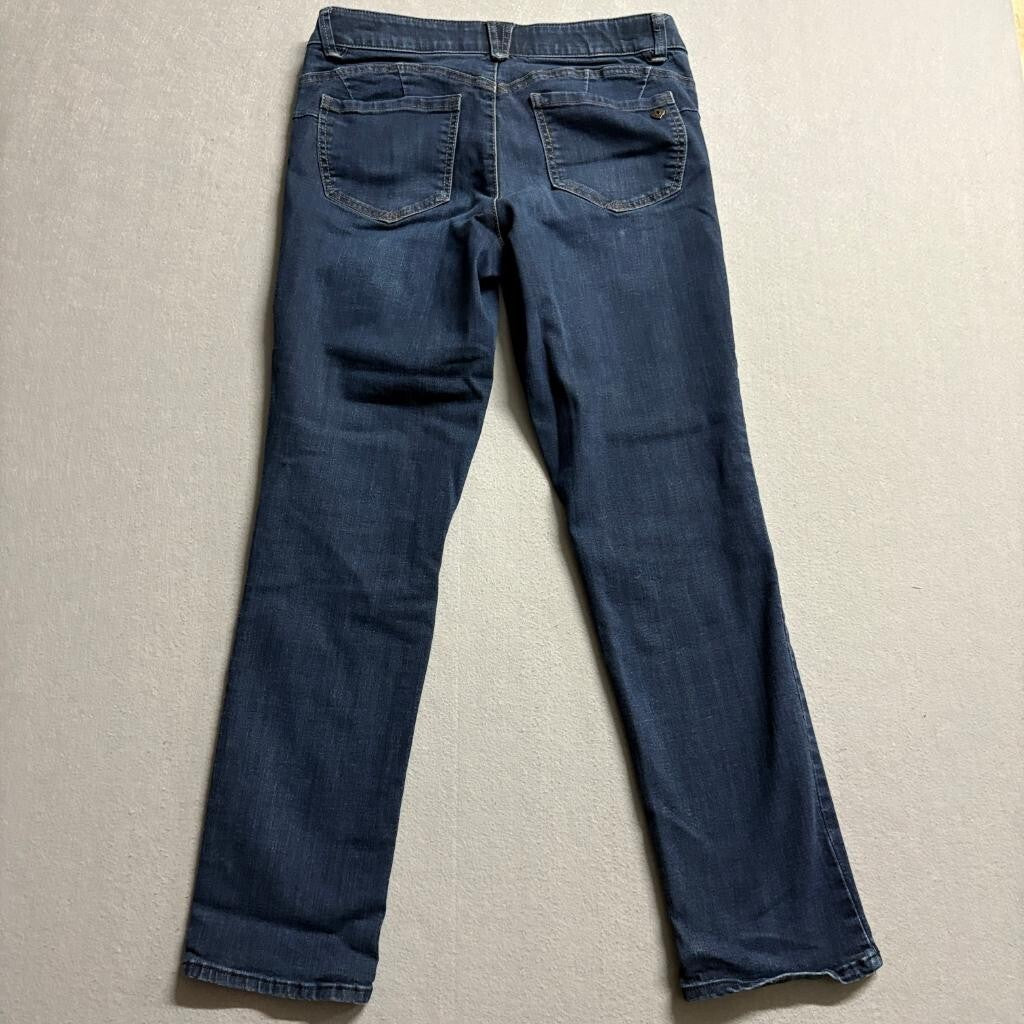 Democracy Ab Solution Jeans Womens 6P Blue Denim Straight Leg Stretch Petite