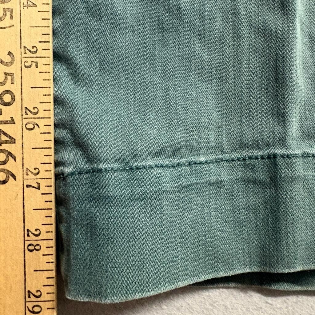 Gap Barrel Khaki Pants Womens 12 Tall Green Utility High Rise Stretch Carpenter