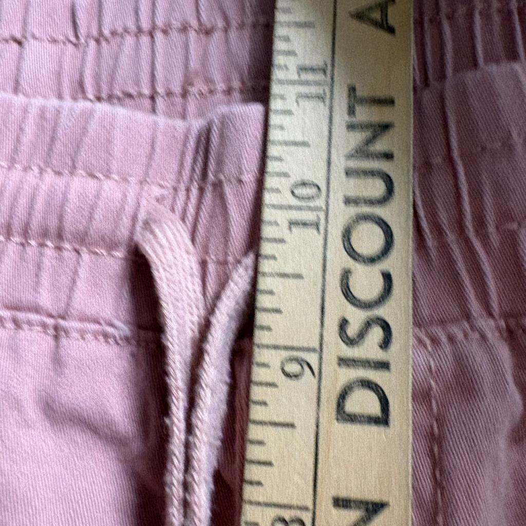 Monkey Ride Jeans Womens Cargo Jogger Pants Size 15/32 Pink Mauve Elastic Waist