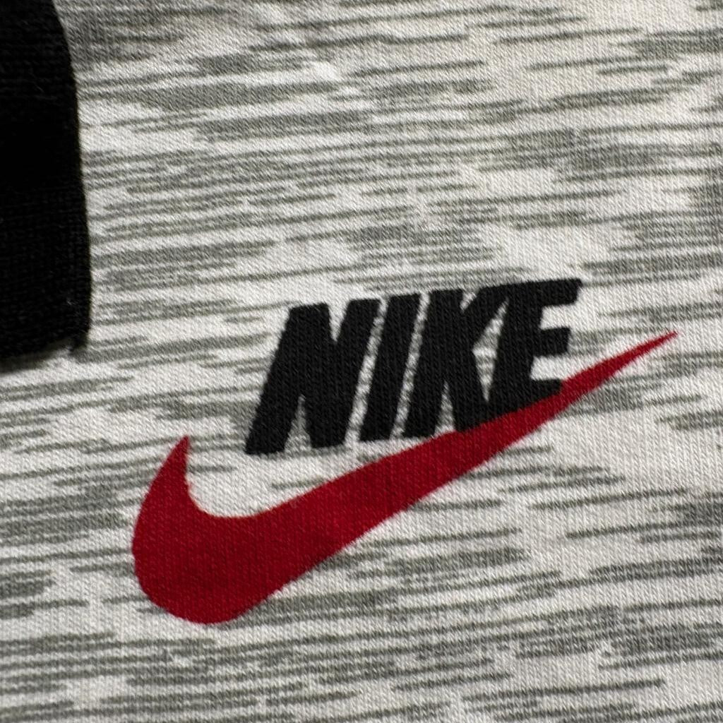 Vintage Nike Polo Shirt Mens Large Gray Red Spell Out Just Do It 90s Streetwear