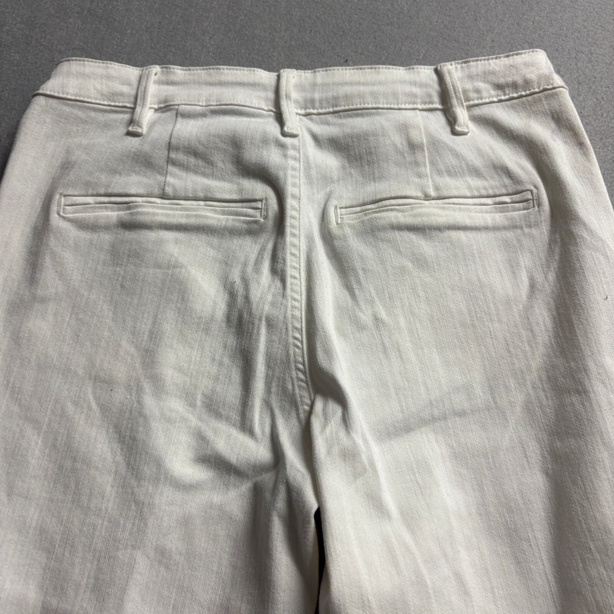 Marciano Guess Wide Leg Jeans Womens 27 Off White Button Fly High Rise Crop