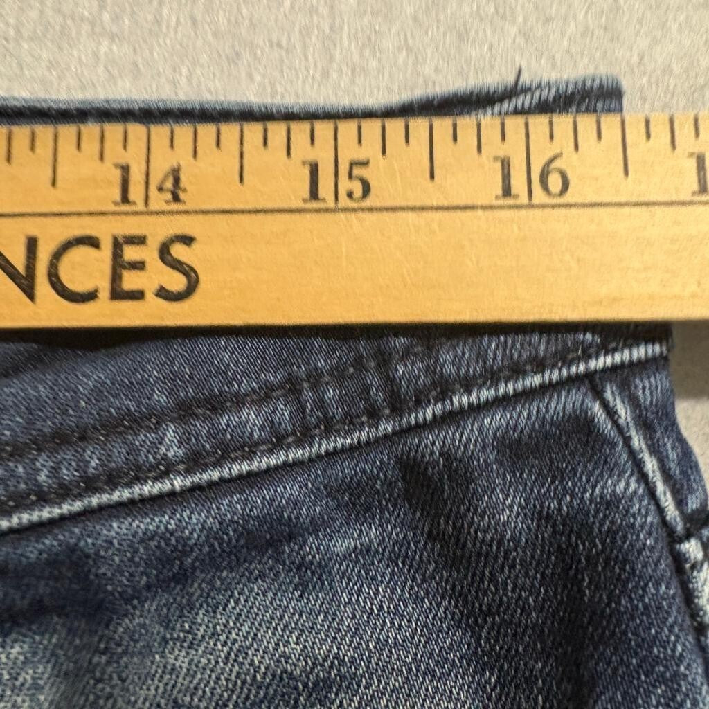 Armani Exchange Jeans Mens 34 Blue Denim Skinny Fit Stretch Dark Wash