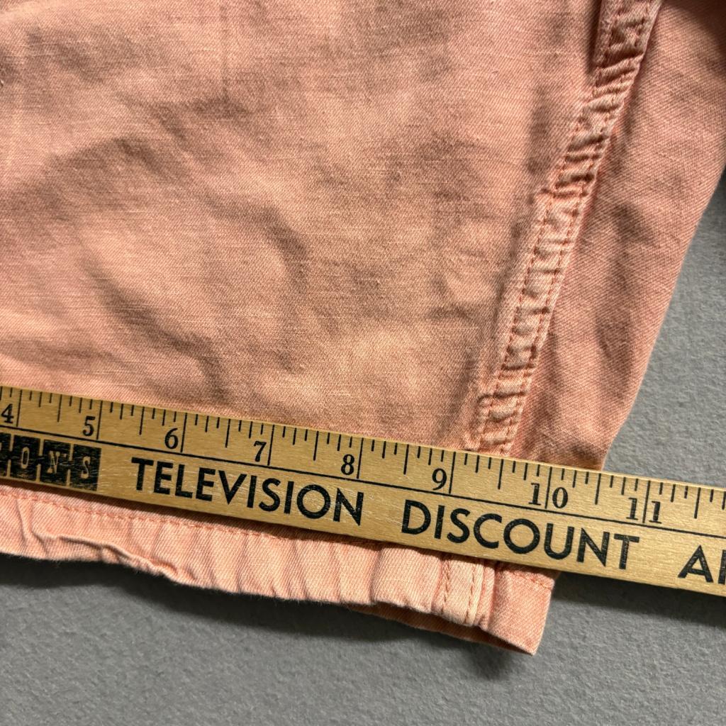 Scotch and Soda Amsterdam Fave Shorts Mens 32 Pink Cotton Linen Blend Chino