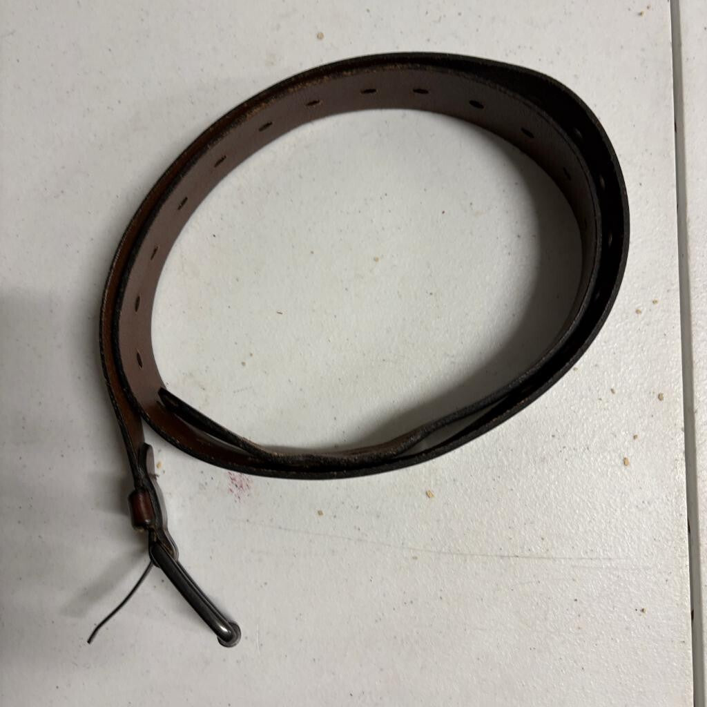 Denizen Levis Mens Belt XL 40-44 Brown Genuine Leather Roller Buckle Casual Work