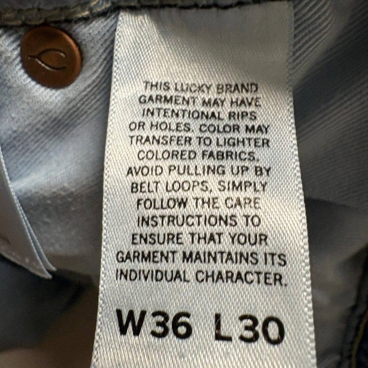 Lucky Brand 223 Straight Fit Jeans Mens 36x30 Medium Wash Stretch Denim Pants