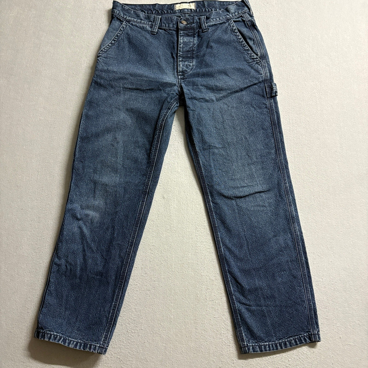 Madewell Workwear Carpenter Jeans Mens Size 31x30 Blue Denim Button Fly 100
