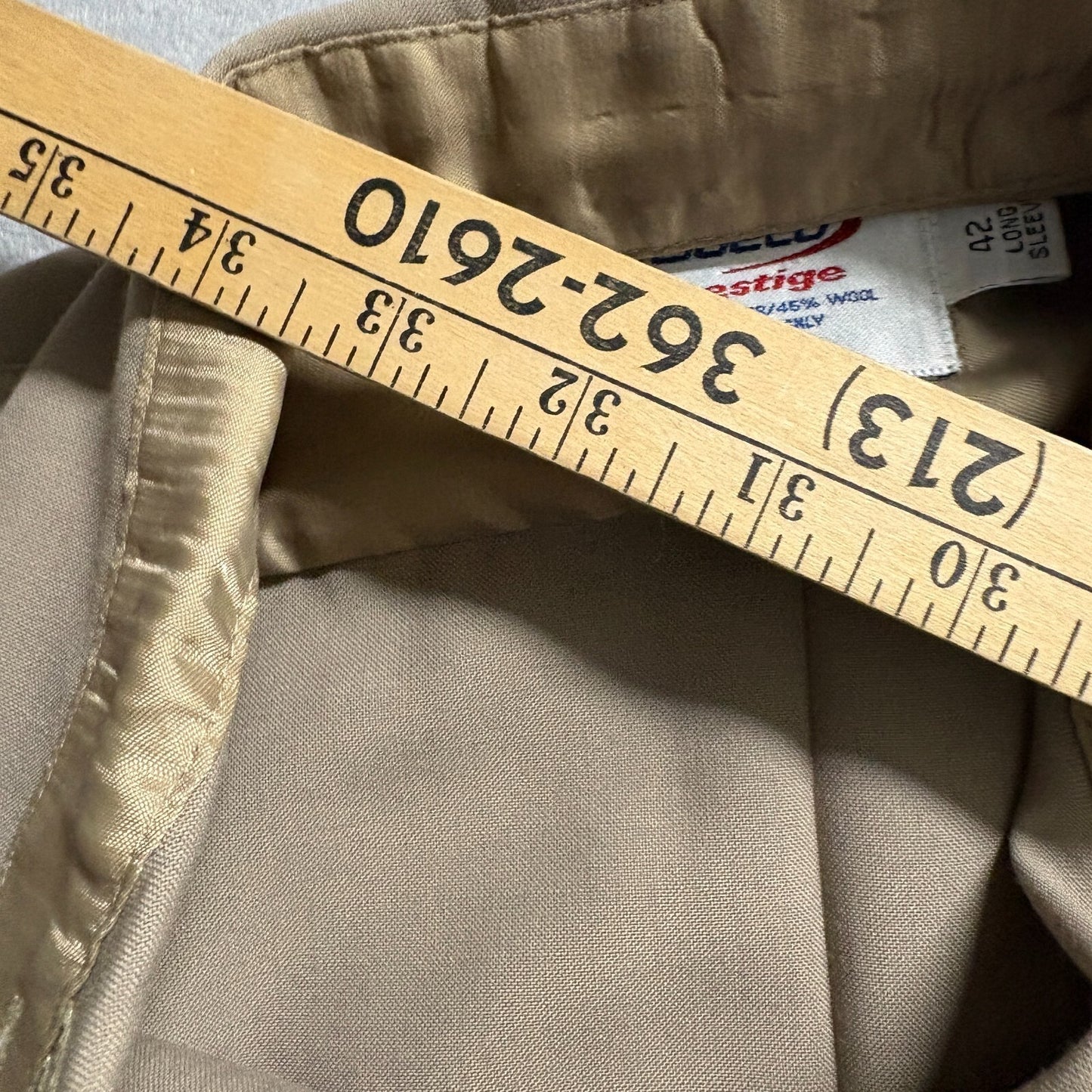 Vintage Elbeco Prestige Uniform Shirt USA Flag Patch 42 Long Fits Like M Workwea