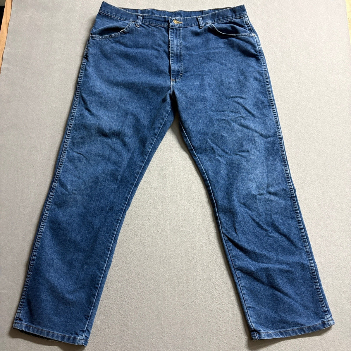 Wrangler Hero Mens Regular Fit Blue Denim Jeans 40x32 Workwear Medium Wash