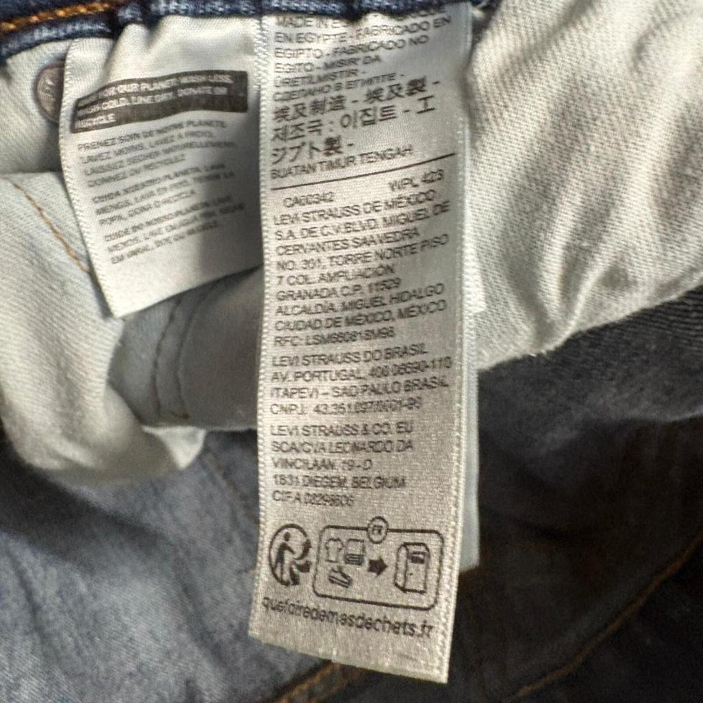 Levis 505 Regular Fit Jeans Mens 32x30 Blue Denim Straight Leg Pants