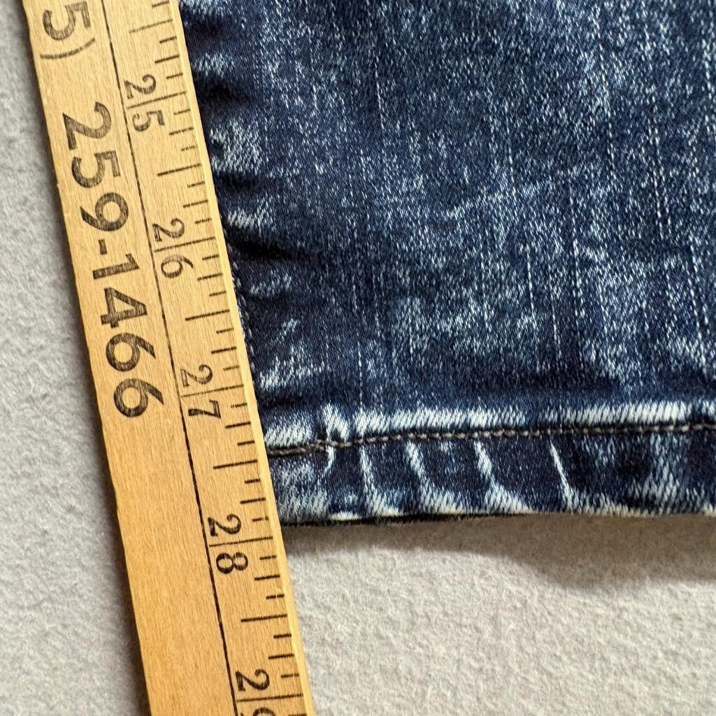 Liverpool Los Angeles Skinny Jeans Womens 14/32 Eco Logical Dark Acid Wash Blue
