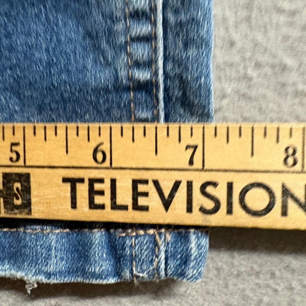 Across The Pond Denim Collection Jeans Womens 32x30 Blue Distressed Stretch Slim