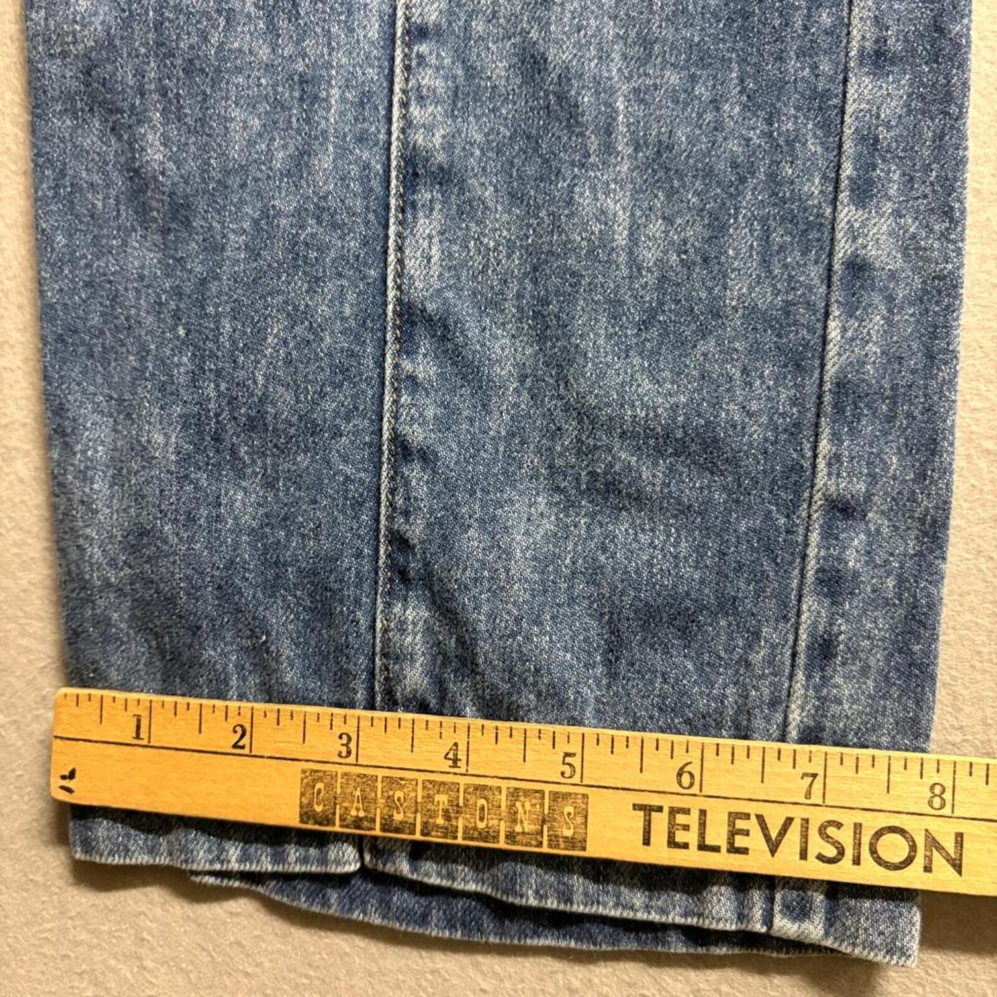 Loft Outlet Petite Jeans Womens Size 8P Blue Acid Wash Wide Leg Crop Denim