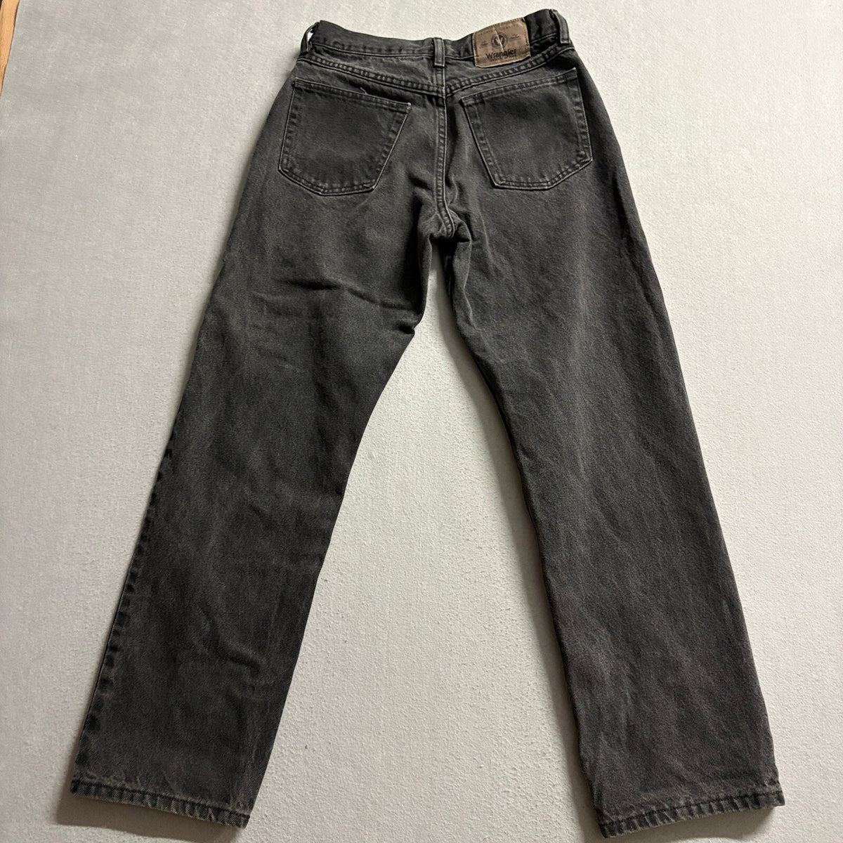 Wrangler Authentics Womens Jeans Black Denim High Rise Straight Leg Size 26x28
