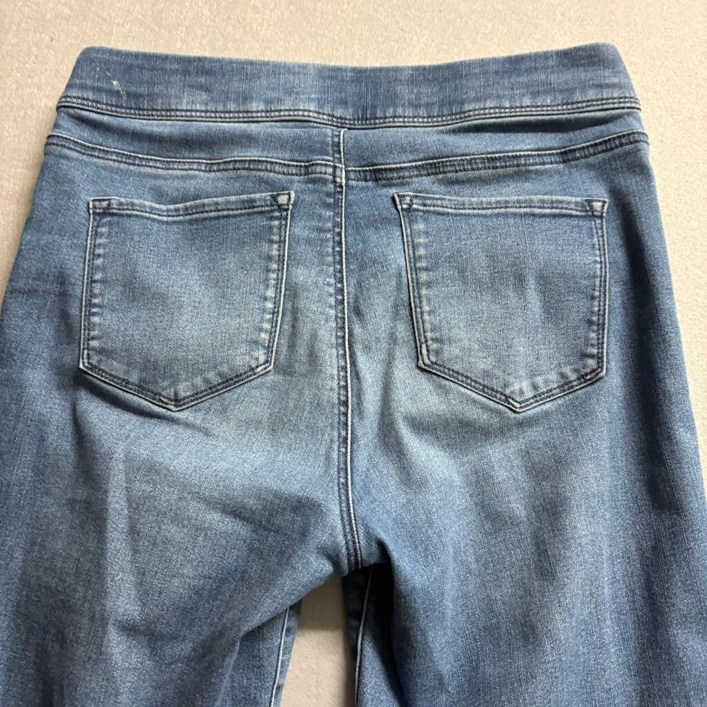 Gloria Vanderbilt Amanda Pull On Jeans Womens Size 8 Blue Denim Stretch Straight