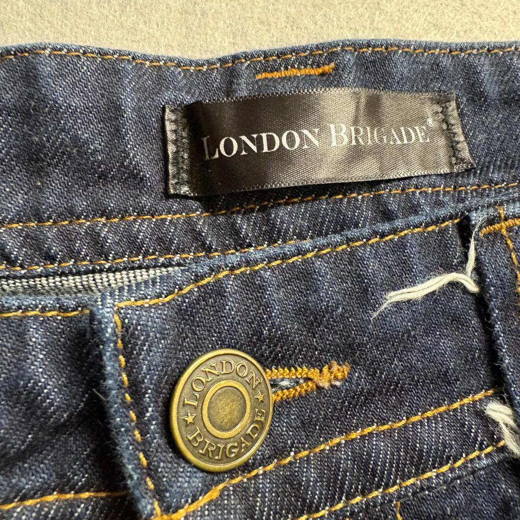 London Brigade Italian Premium Fabric Jeans Mens 38 Dark Wash Stretch Denim