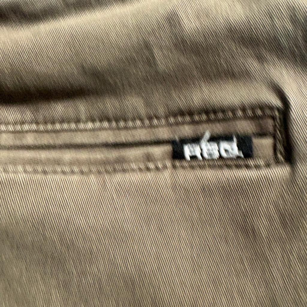 RSQ Cargo Jogger Pants Mens XL Brown Cotton Blend Stretch Elastic Waist Cuffed