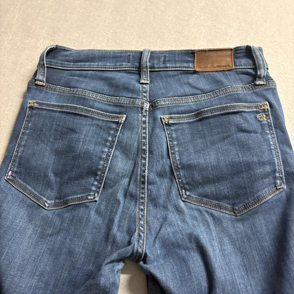 Madewell 10 High Rise Skinny Jeans Womens 27 Blue Denim Stretch Tencel Blend