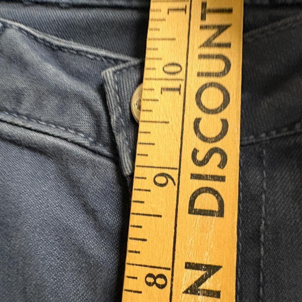 Miu Jeans Authentic Dungarees Womens 32 Blue Denim Wide Leg Pants Mid Rise