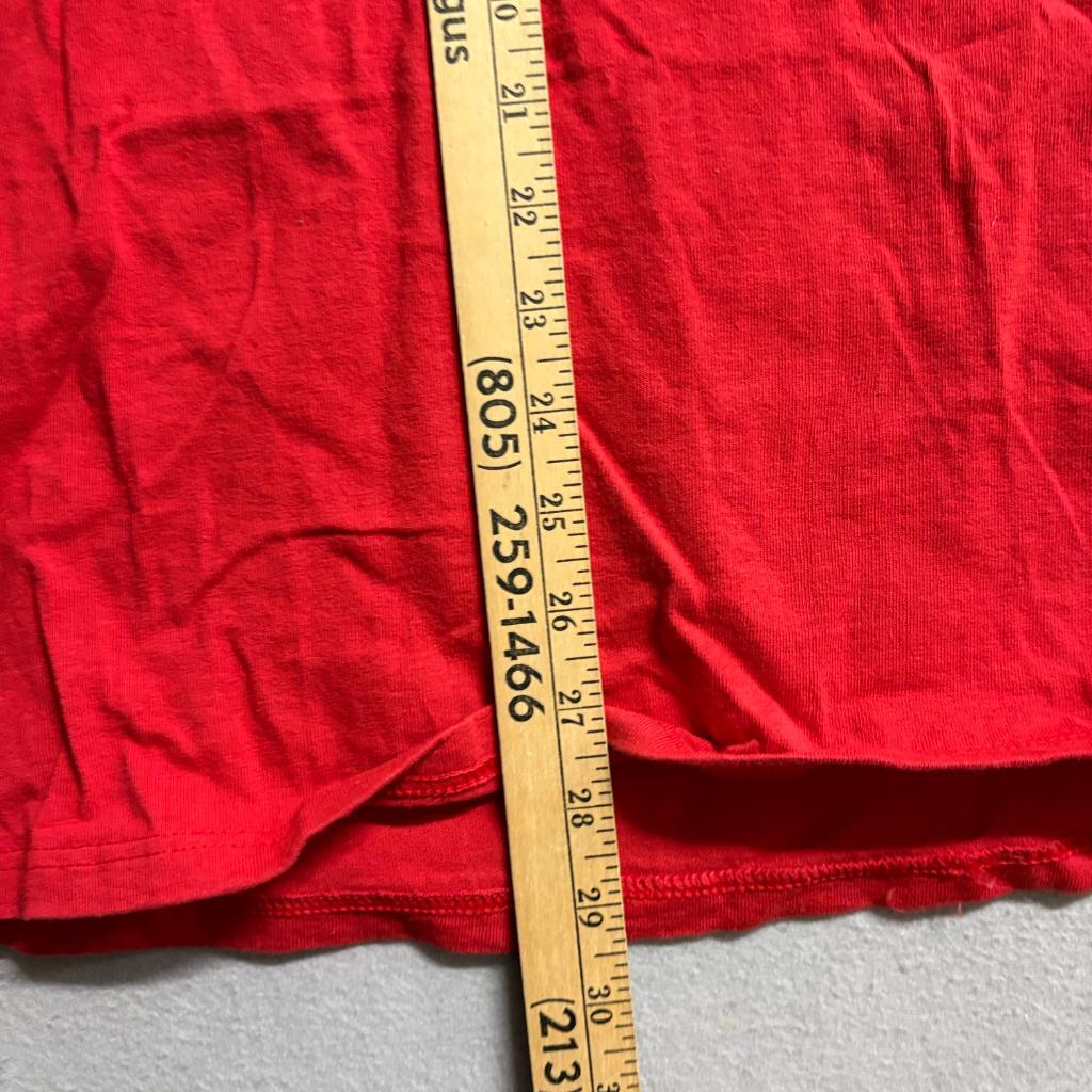 Vintage Delta Pro Weight Blank T-Shirt Mens XL Red Single Stitch Made in USA
