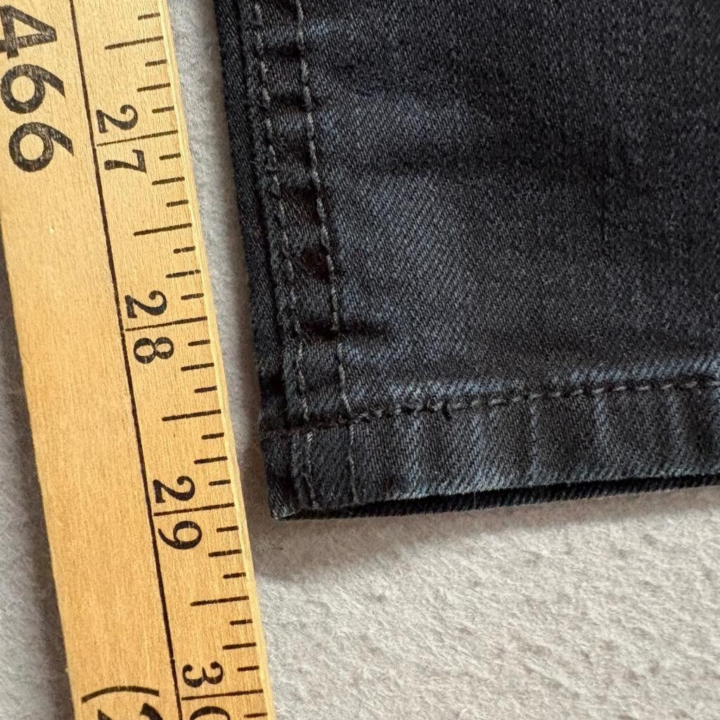 Mossimo Premium Denim Skinny Jeans Womens 12S Black Stretch Fit 4 Short