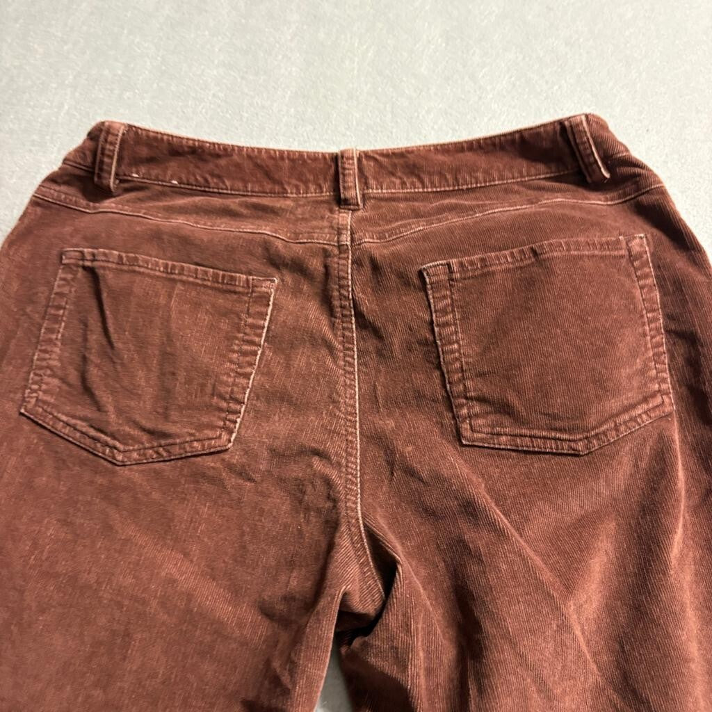 Bandolino Corduroy Pants Womens 6 Brown Stretch Bootcut Flare Cotton Blend