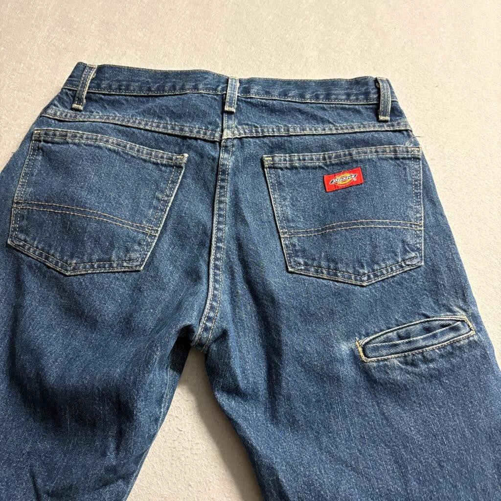 Dickies Regular Fit Carpenter Jeans Mens 30x30 Blue 100% Cotton Denim Workwear