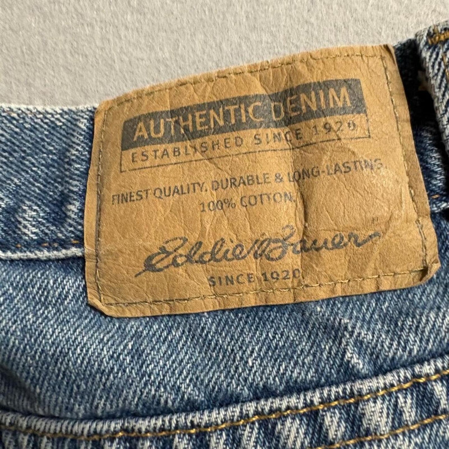 Eddie Bauer Vintage Mom Jeans Womens 10 Tall Blue Denim High Rise Straight Leg