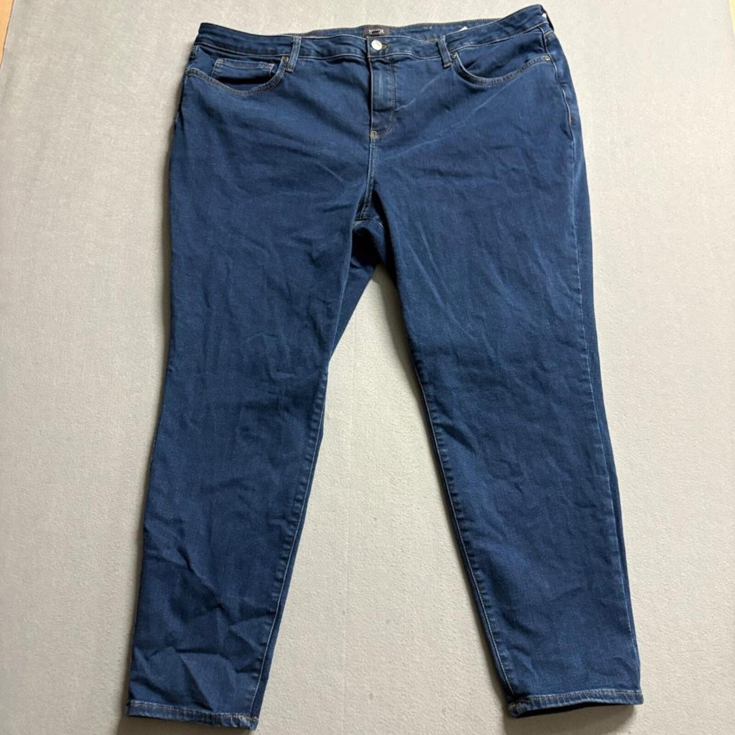 NYDJ Ami Skinny Jeans Womens 22W Blue Denim Stretch Plus Size
