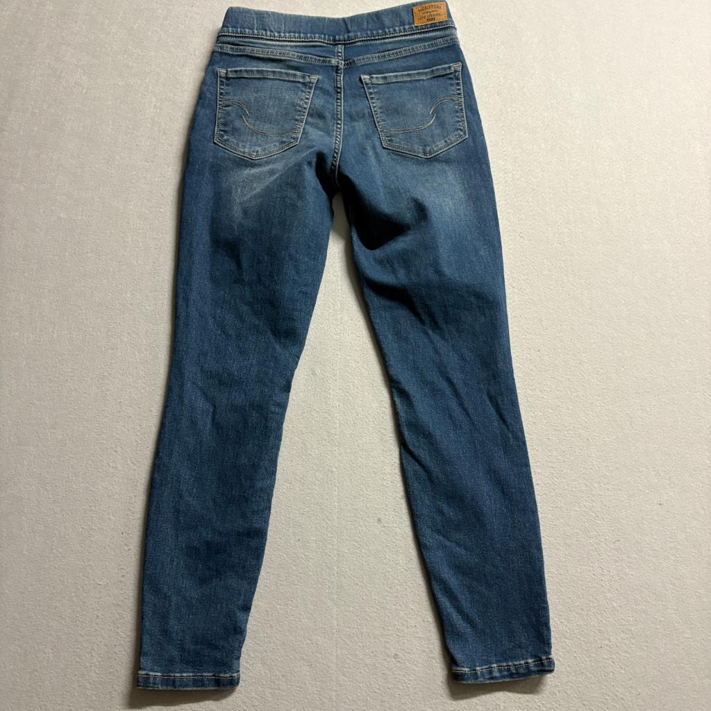 Signature by Levi Strauss Gold Pull On Skinny Jeans Womens Size 2S W26 L28 Blue
