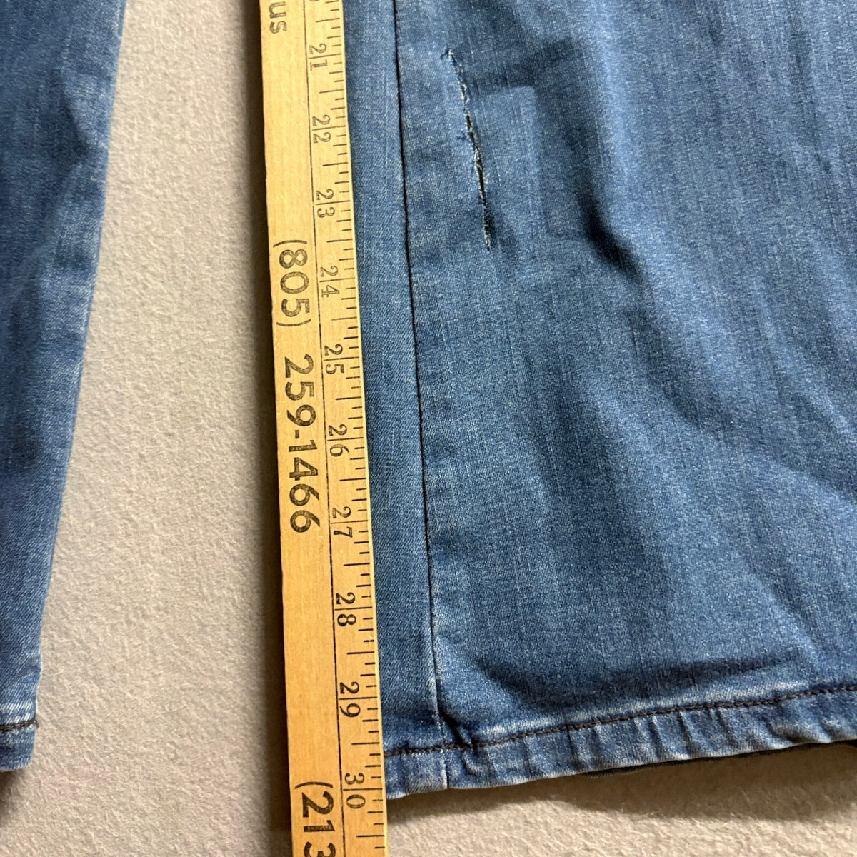 Marciano Guess Wide Leg Jeans Womens 26 Blue High Rise Denim Made In USA Flaw