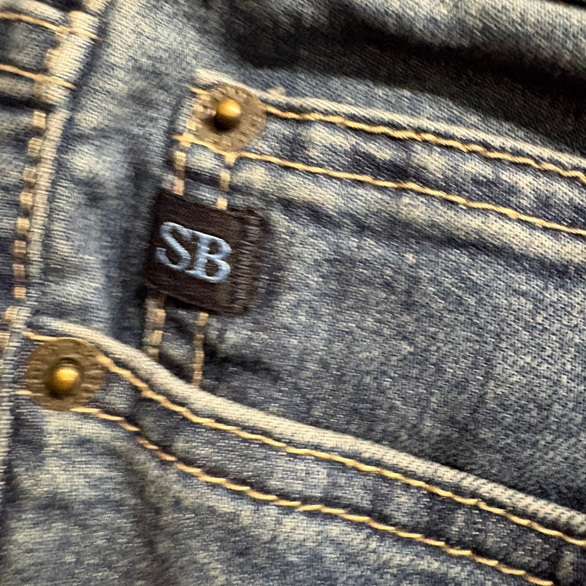 Scott Barber Straight Fit Jeans Mens 34x32 Blue Denim Stretch Pants