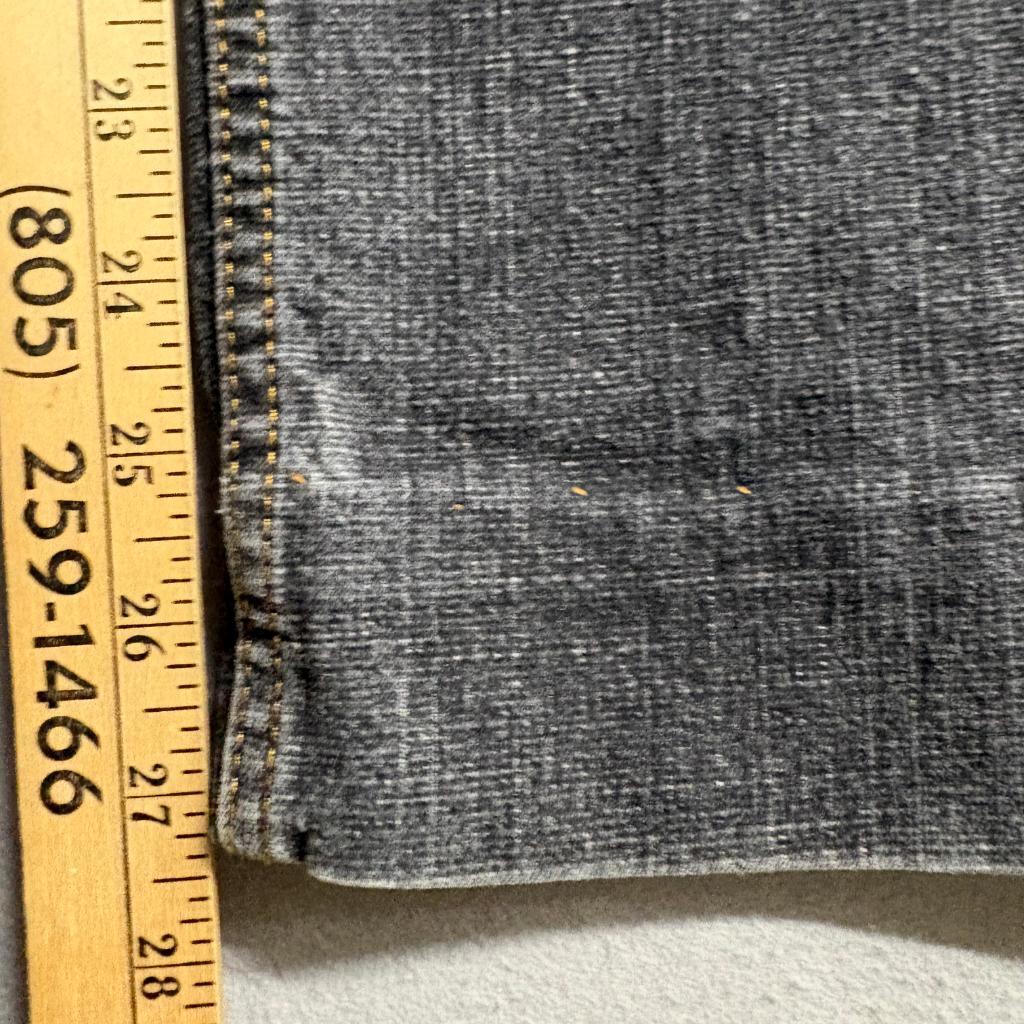 Mossimo Stretch Jeans Womens Size 14 Gray Denim Crop Wide Leg Mid Rise