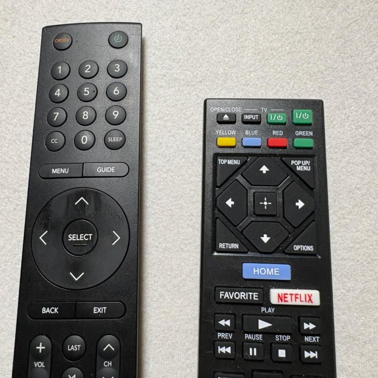 Sony RMT-VB201U Blu-ray Remote Control and Funtai 781A TV Remote Bundle