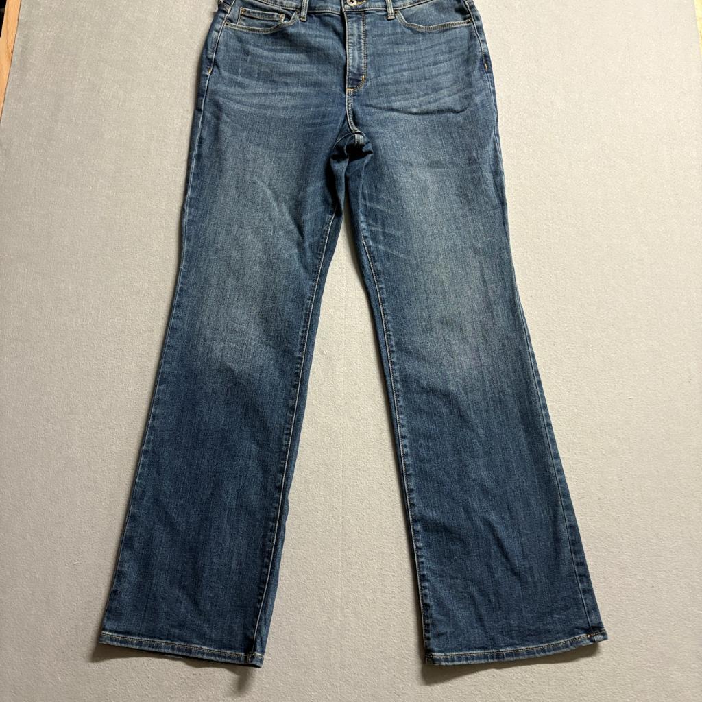 Eddie Bauer Revival High Rise Bootcut Jeans Womens 12 Blue Stretch Denim