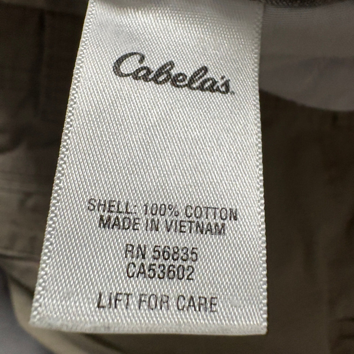 Cabelas Cargo Pants Mens 44x30 Tan Cotton Ripstop Classic Fit Outdoor Hiking