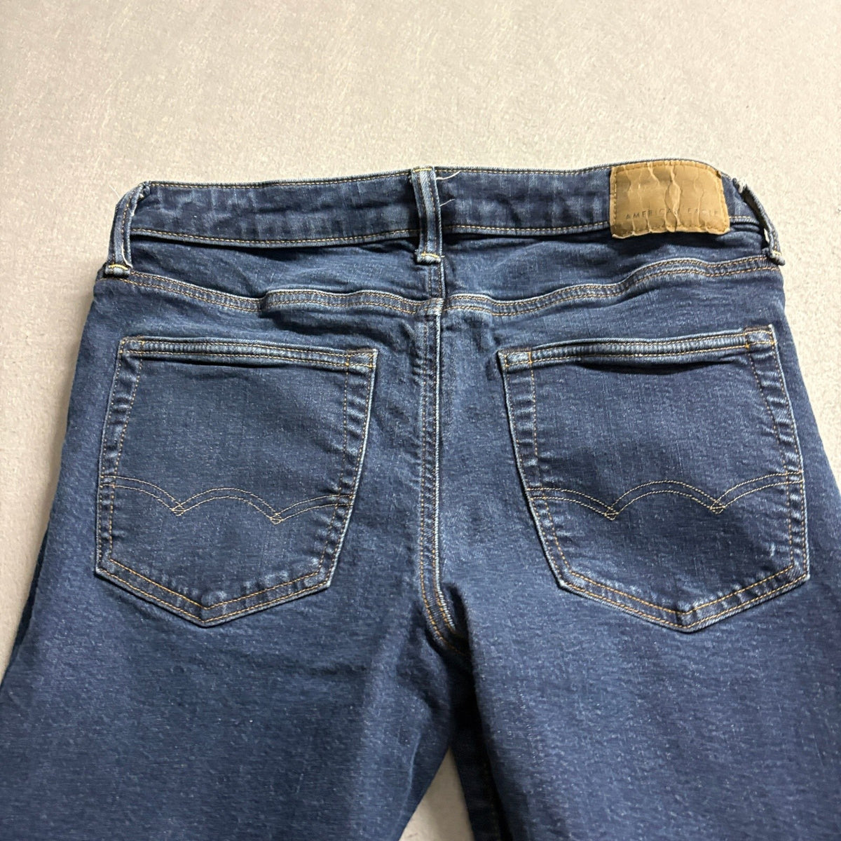 American Eagle Airflex+ Slim Straight Jeans Mens 31x32 Dark Wash Stretch Denim - Photo 15