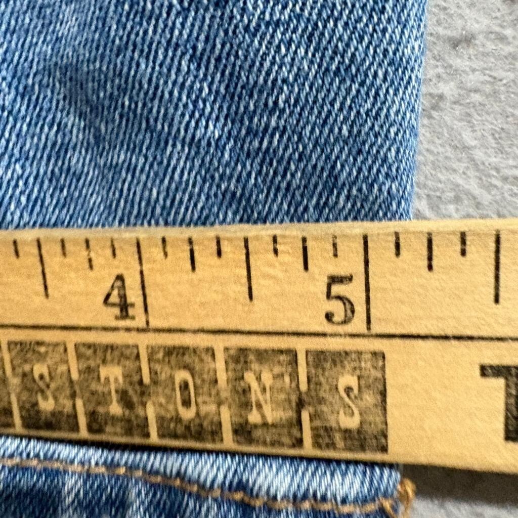 Abercrombie & Fitch The Skinny High Rise Jeans Womens 27 4S Blue Distressed Hem