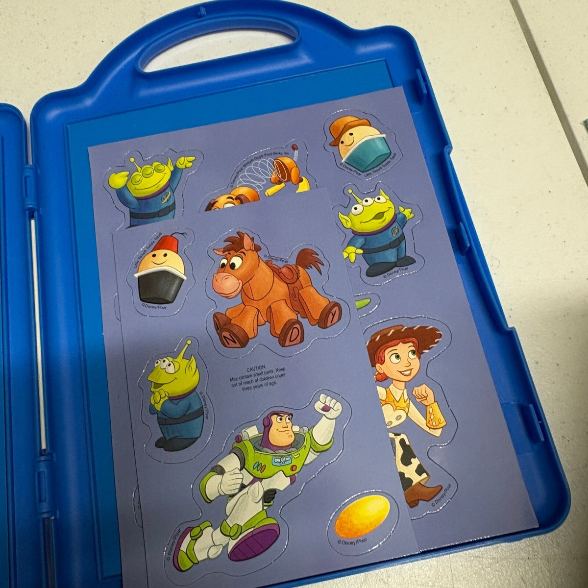 Disney Pixar Toy Story Book & Magnetic Play Set Field Day Carrying Case Complete