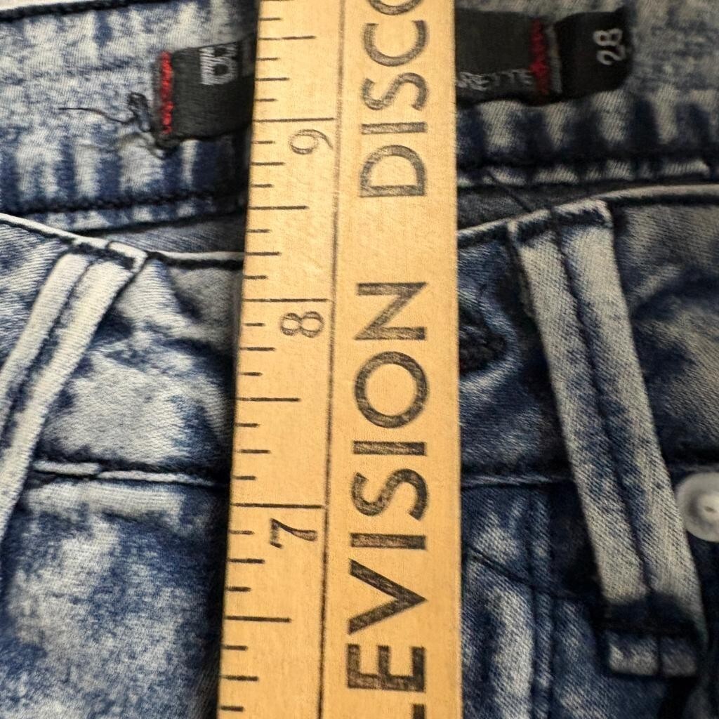 BDG Ankle Cigarette Jeans Womens 28 Blue Acid Wash Stretch Denim Made in USA