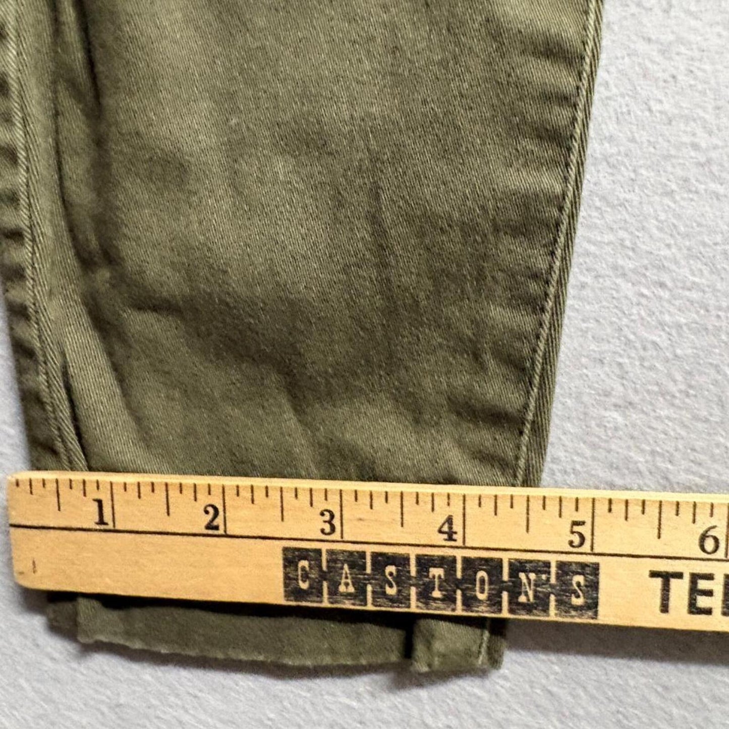 Gap High Rise Universal Legging Cargo Pants Womens Size 2 Olive Green Stretch