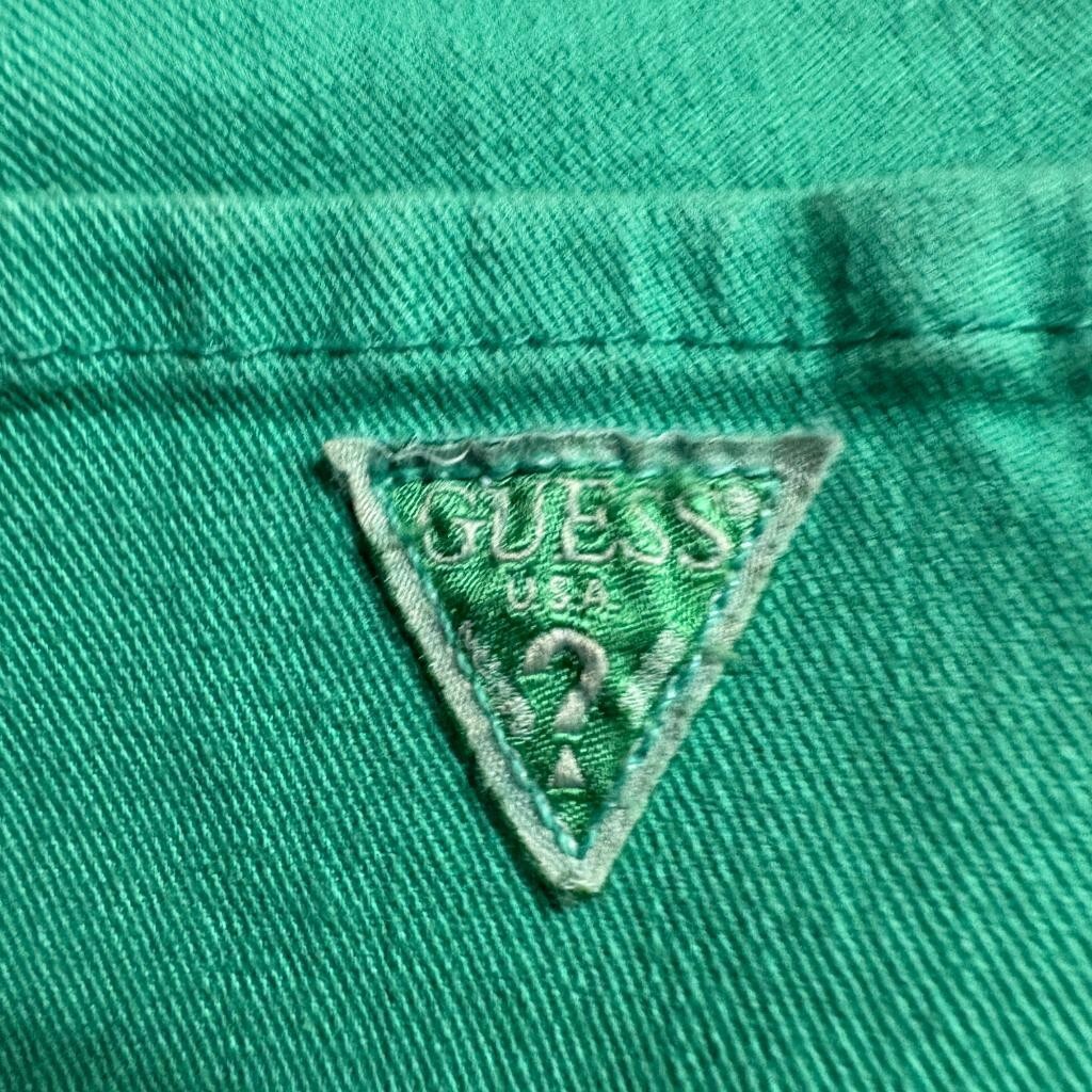 Guess Britney Skinny Jeans Womens 28 Green Denim Low Rise Stretch Pants