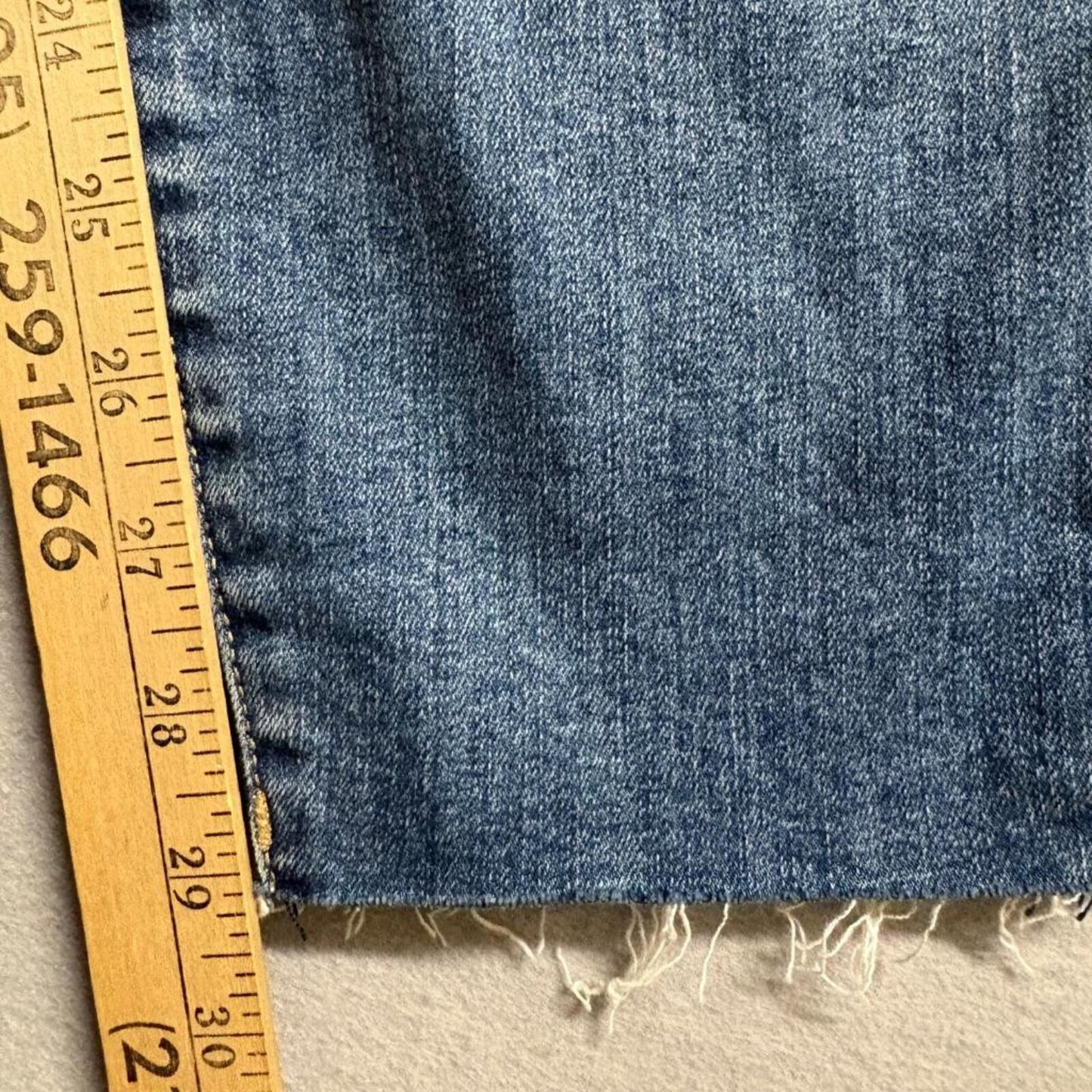 Kut from the Kloth Carlo Ankle Skinny Jeans Womens 16 Blue Denim Raw Hem Stretch