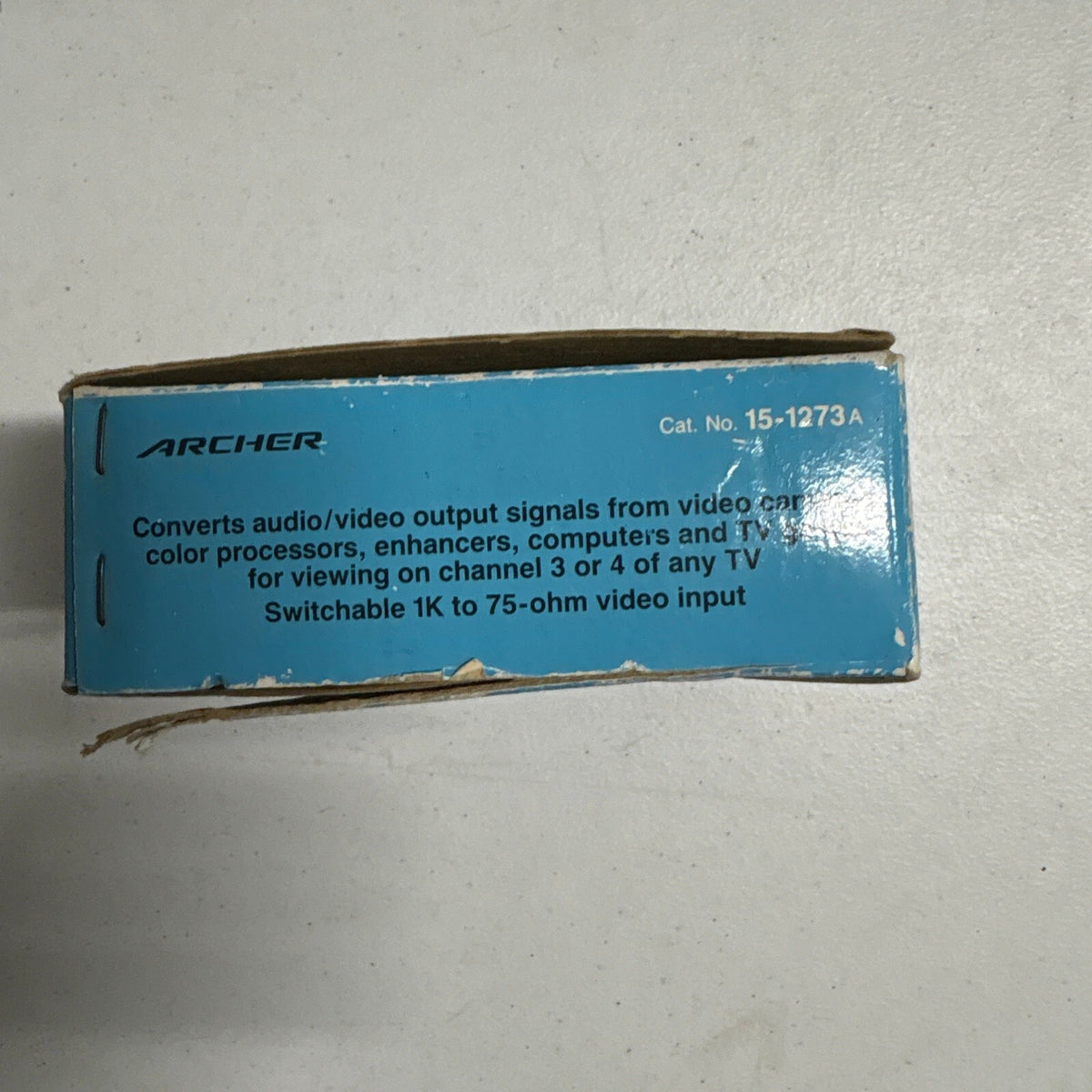 Archer Radio Shack RF Modulator 15-1273A Video Computer TV Signal Converter Box